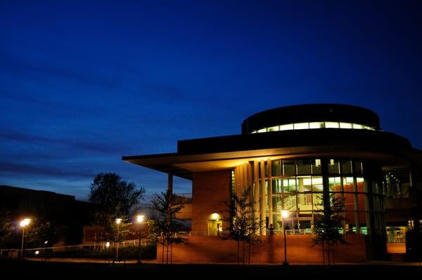 HUB at night