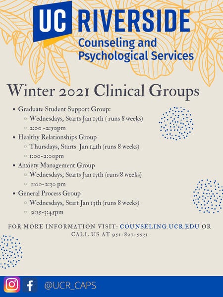 CAPS Winter groups flyer image