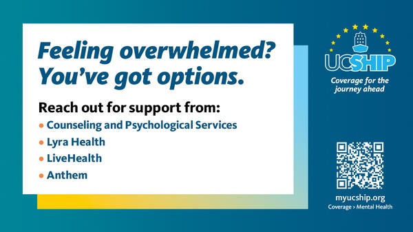 UC SHIP Mental Health Options